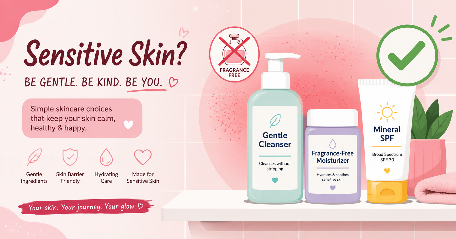 Teen skincare routine for sensitive skin